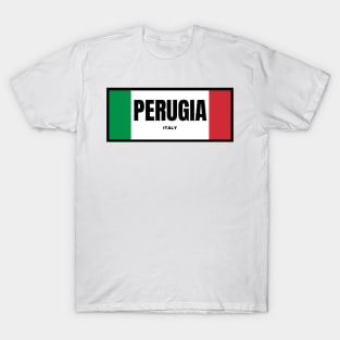 Perugia in Italian Flag Colors T-Shirt